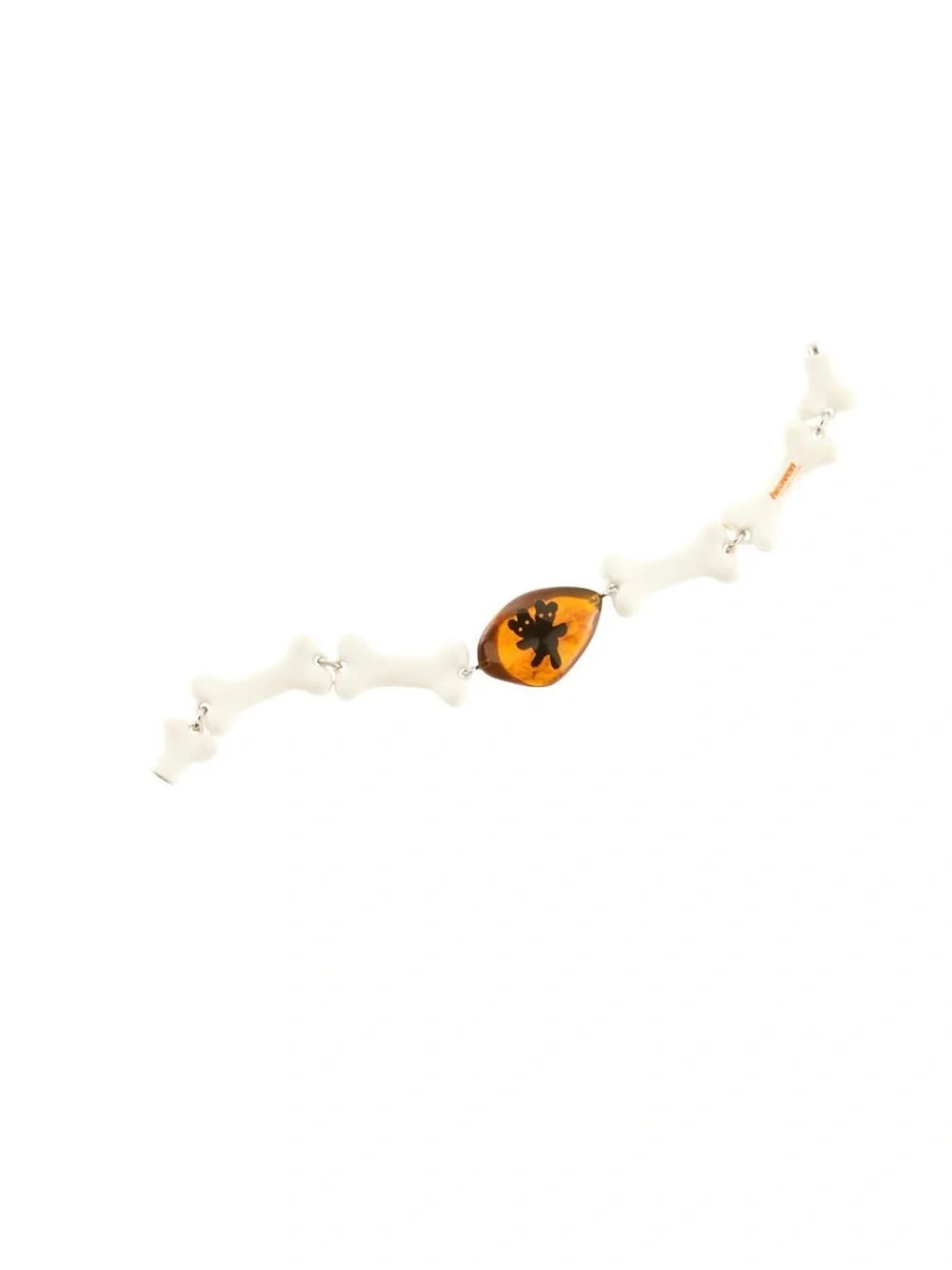 Heaven by Marc Jacobs x Bladee White Bone Link & Amber Stone Bracelet NWT